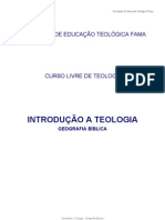 Introdução A Teologia - Geografia Bíblica