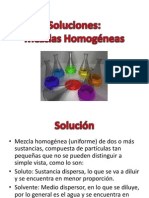 Soluciones Mezclas Homogeneas