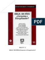 Ribla 11 Biblia 500 Anos Conquista o Evangelizacion