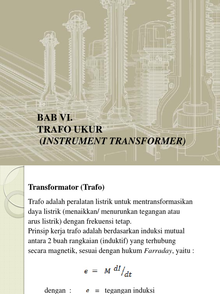Trafo Ukur: Fungsi dan Jenisnya | PDF | Komputer | Teknologi & Rekayasa