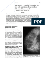Mammographic density – a useful biomarker for breast cancer risk in epidemiologic studies