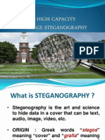 High Capacity Image Steganography