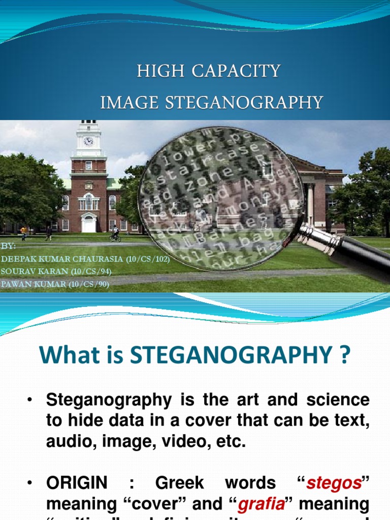 Master thesis steganography