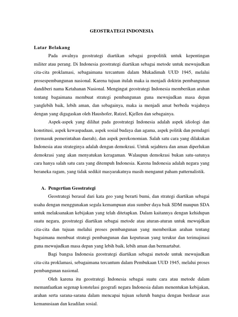 Pkn Geostrategi Indonesia