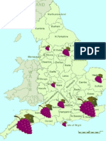 England Wine Map / Mapa Viticola de Inglaterra