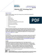 Evaluating ETL Technology Part 1