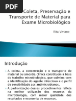 Coleta de Material Microbiológico