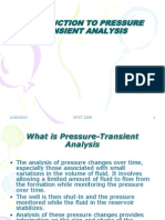 Introduction To Pressure Transient Analysis