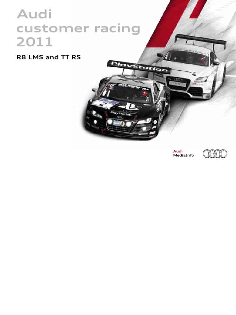 Audi Customer Racing Program 2011 Overview | PDF | Audi | Transmission ...