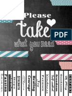 Please Take What You Need Printable