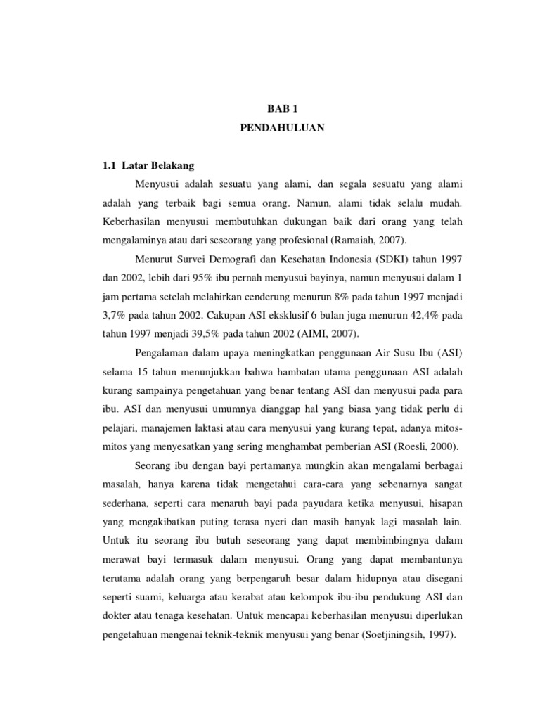 Kti Teknik Menyusui