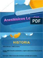 Anestésicos Locales.. Presentazione