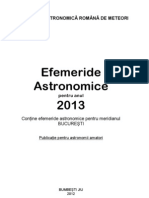 Efemeride Astronomice 2013