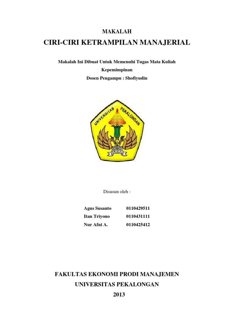 MAKALAH Kepemimpinan Print