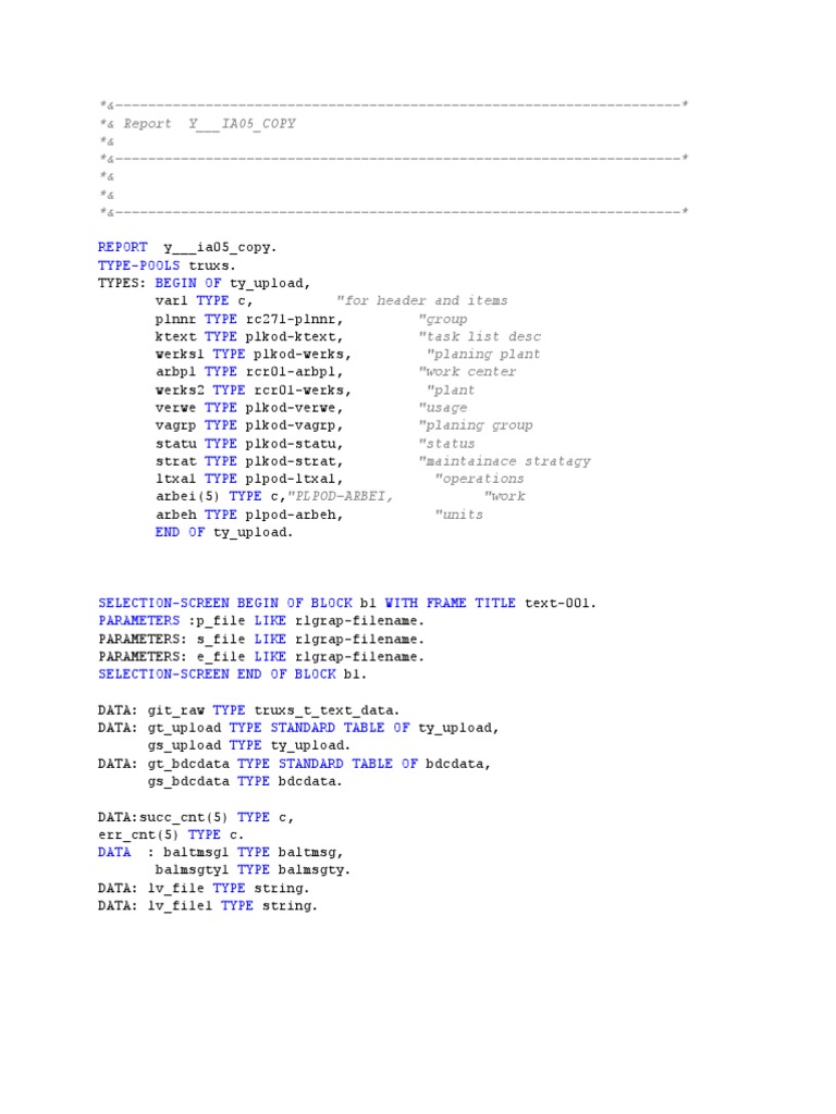 SAP IA05 BDC Error Handling Report | PDF | Business