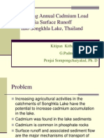 Estimating Annual Cadmium Load via Surface Runoff into Songkhla Lake, Thailand