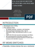 Study & Analysis of Shunt RF Mems Capacitive