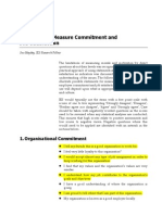 Questionaire For Job Commitment - Likert Scale