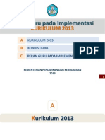 Peran Guru Dalam Implementasi Kurikulum 2013