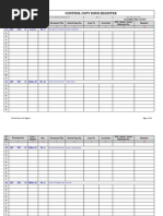 Control Copy Issue Register