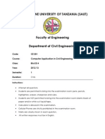 SAUT Civil Engineering BIM and MS Project Course