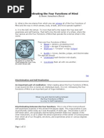 Coordinating the Four Functions of Mind