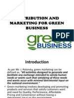 Distribution and Marketing For Green Business