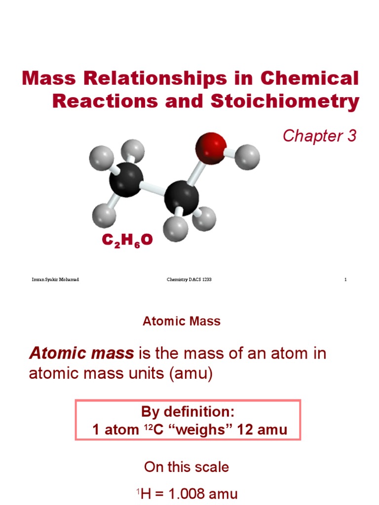Mass Relationships in Chemical Reactions | PDF | Mole (Unit) | Solution
