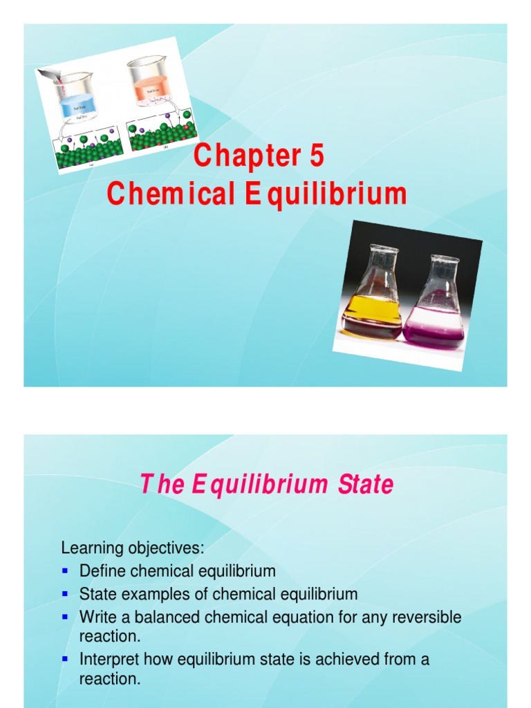 Understanding Chemical Equilibrium | PDF | Chemical Equilibrium | Chemistry