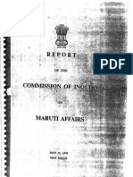 Report of A C Gupta Commission of Inquiry on Maruti Affairs 31/05/1979