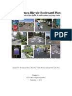 City of Ithaca Bicycle Boulevard Plan: A Plan For A Network of Low-Traffic & Traffic-Calmed Bicycling Routes, September 2012