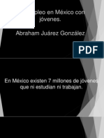 Desempleo en México con  jóvenes