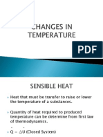 Changes in Temperature