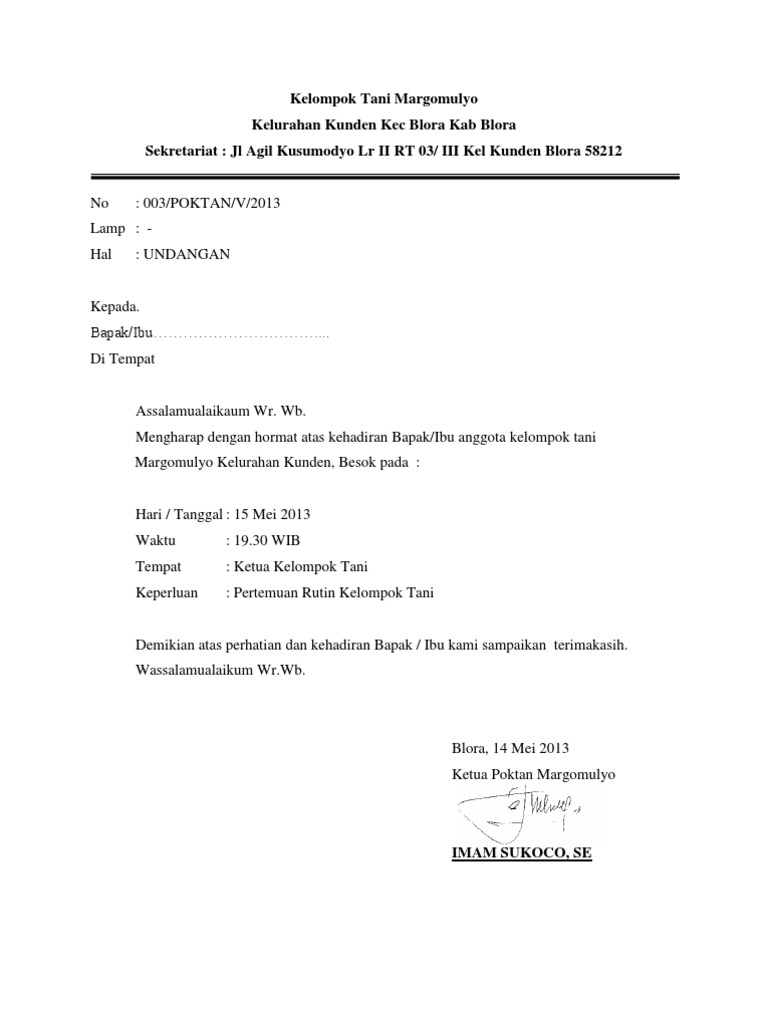 Undangan Kelompok Tani Margomulyo Kumpulan lengkap contoh proposal bantuan bibit tanaman pdf.