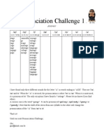 Pronunciation Challenge 001 Answer