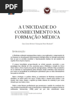 A UNICIDADE DO CONHECIMENTO NA FORMAÇÃO MÉDICA