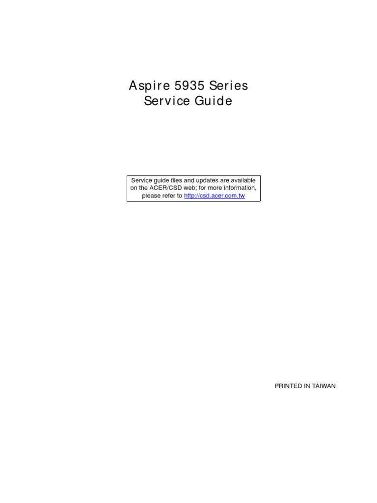aspire 5935-5935g (sm50_mv) service manual guide sg_sm50-mv_032709 |  Computer Keyboard | Keyboard Shortcut