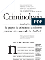 CRIMINOLOGIA avaliação psicológica de grupos de criminosos do sistema penitenciário do estado de sp
