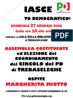 Manifesto Nascita Circolo Del PD Di Trebaseleghe