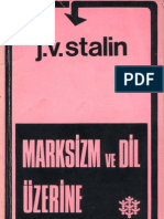 Stalin Marksizm Ve Dil Uzerine
