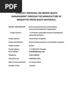 PROJECT PROPOSAL ON SOLIDWASTE MANAGEMENT | Municipal Solid Waste | Waste