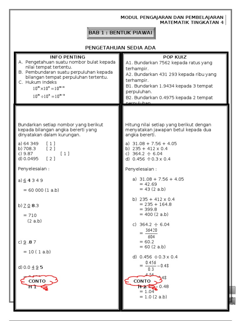Bentuk Piawai Pdf