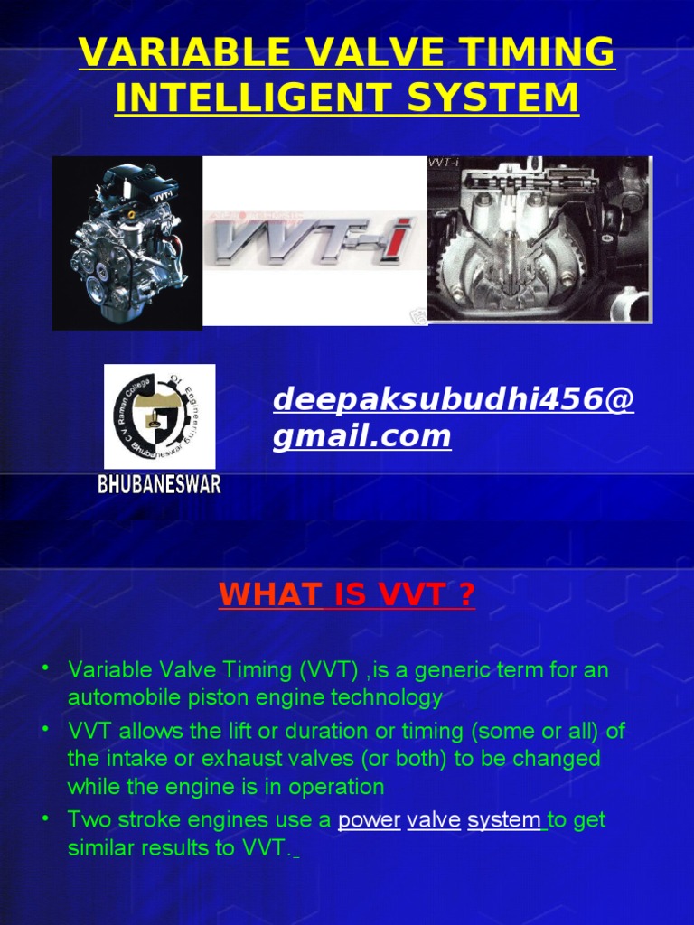 Understanding VVT-i Systems in Engines | PDF | Internal Combustion ...