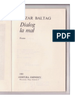Cezar Baltag - Dialog La Mal (1985)