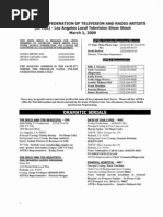 Download AFTRA Television Show Sheet by Zer0Nin3r SN14171131 doc pdf