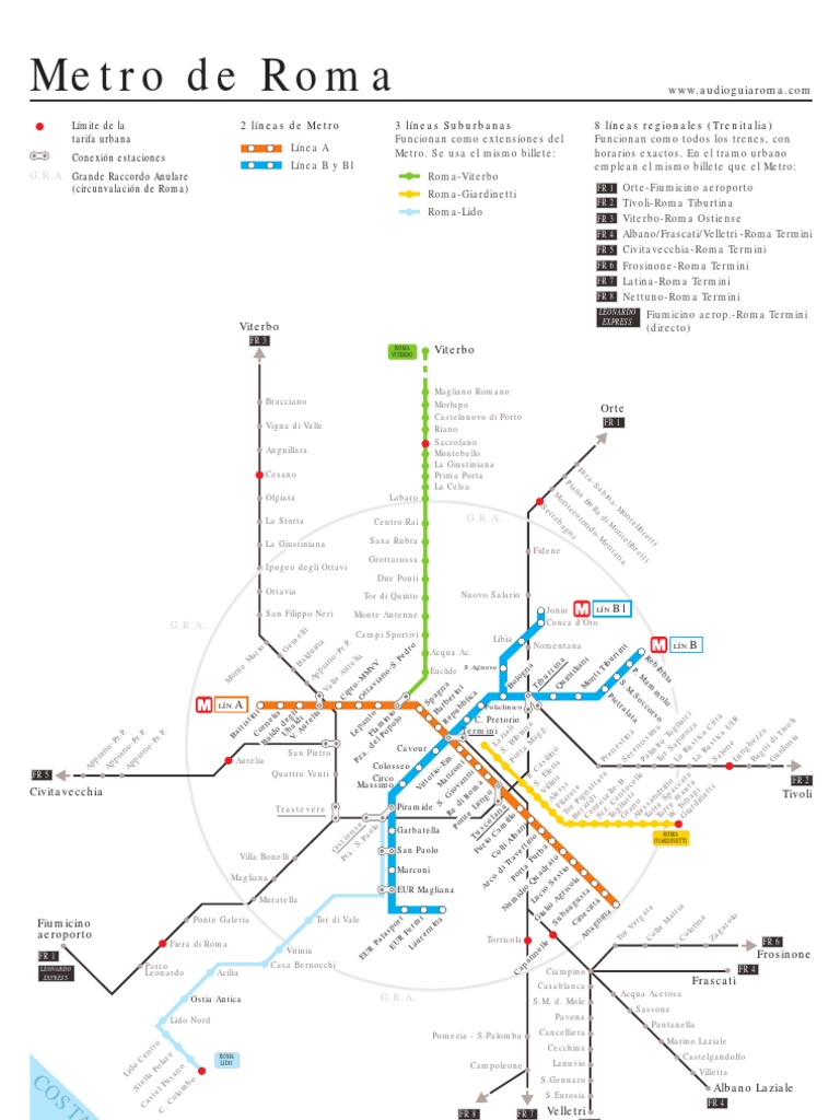 Mapa Metro Roma | PDF