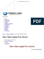 How Chin Capital Was Moved - Chinland Today