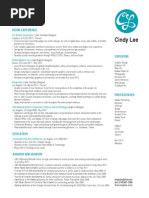 Cindy Lee Resume May2013