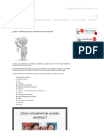 ¿Qúe Competencias Puedes Certificar - Cosulta El Listado de Estándares de Competencia