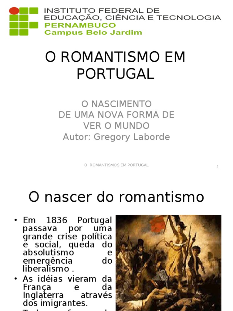 Uma Característica Do Romantismo Presente Nesse Texto é